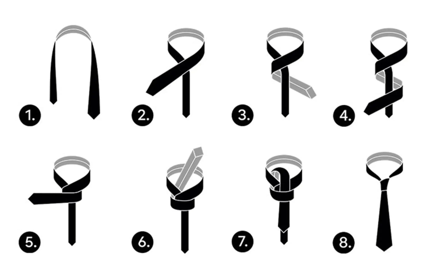 Four-in-Hand Knoten binden