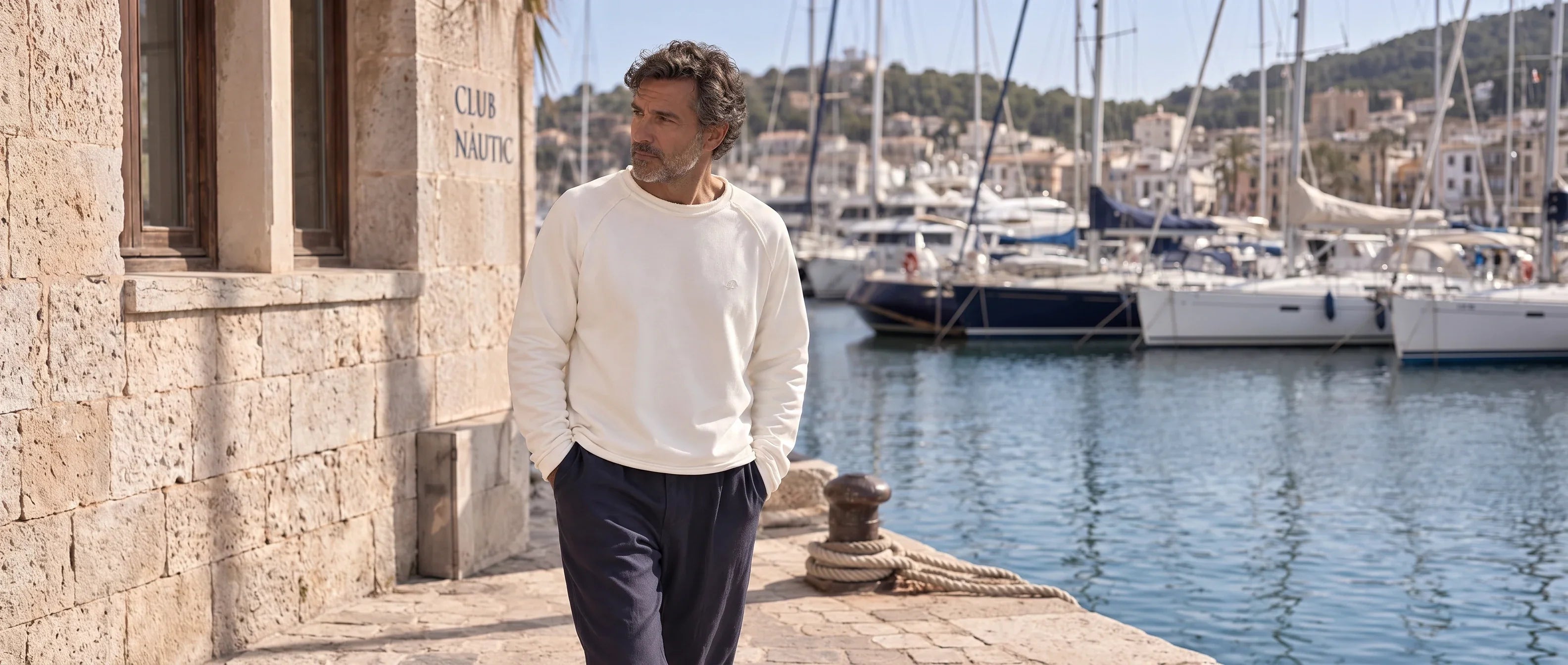 GAVILAN Soa Sweater am Club Nàutic in Santanyí auf Mallorca