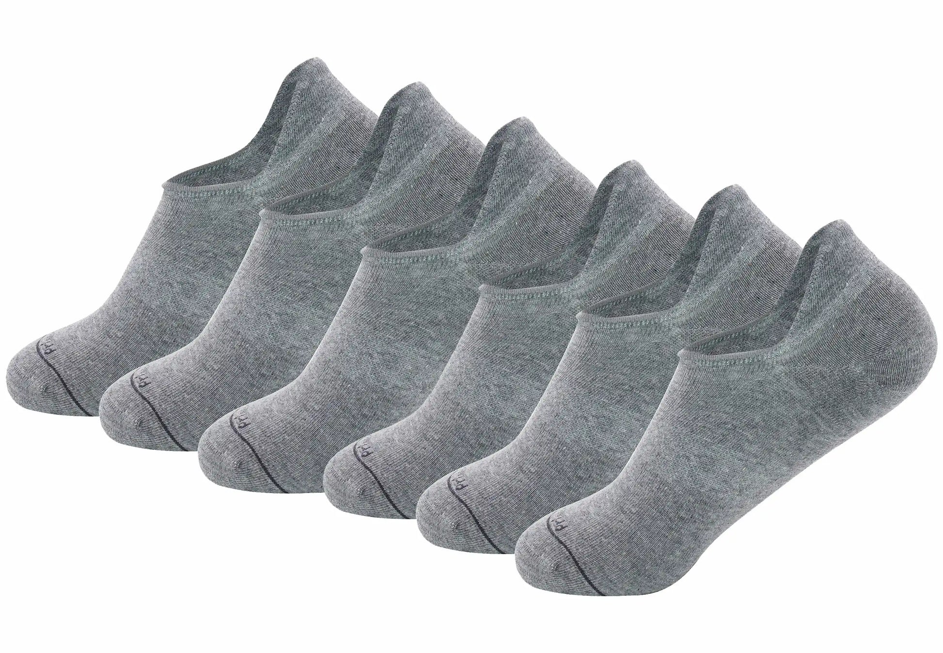 (Grau) Sneaker Socken Herren 3er Pack – Gesamtansicht alle Paare