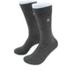 (Anthrazit) Herren Socken Uni Baumwolle mit Prince Bowtie Logo – Trageansicht