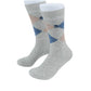 (Hellgrau) Herren Socken Argyle-Muster Baumwolle – Trageansicht