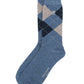 (Hellblau) Herren Socke Argyle-Muster Baumwolle – Detailansicht Rautenmuster