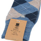 (Hellblau) Herren Socken Argyle-Muster mit Prince Bowtie Etikett – Verpackung