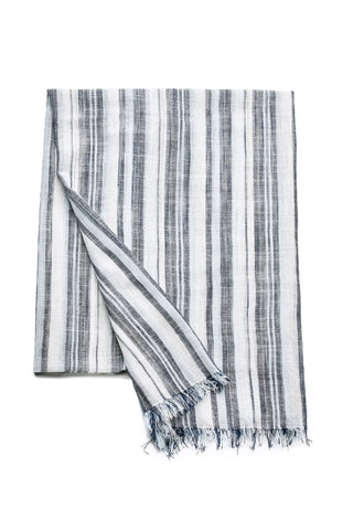 Men's striped summer scarf