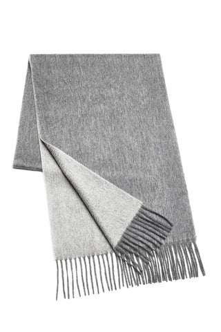 Men's cashmere scarf - solid two-tone