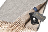 (Braun) Kaschmirschal 100% Cashmere – Detailansicht Prince Bowtie Label