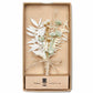 (Mint) Hochzeitsanstecker Trockenblumen in Geschenkbox – Boutonniere Bräutigam Prince Bowtie