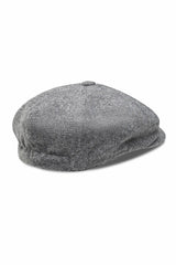 (Grau) Ballonmütze Herren Tweed – Draufsicht 8-Panel