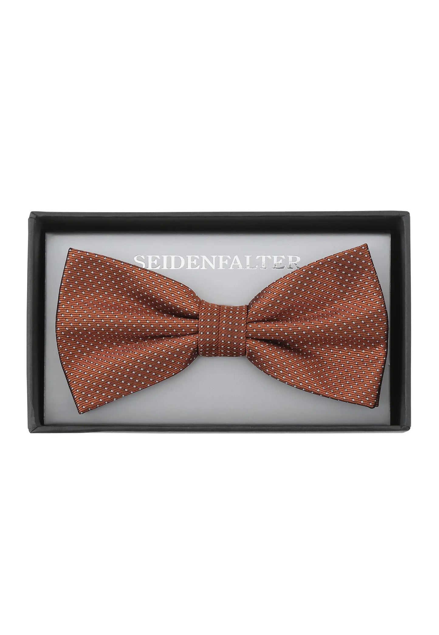 (Bronze) vorgebundene fliege herren 100 prozent seide picote in geschenkbox