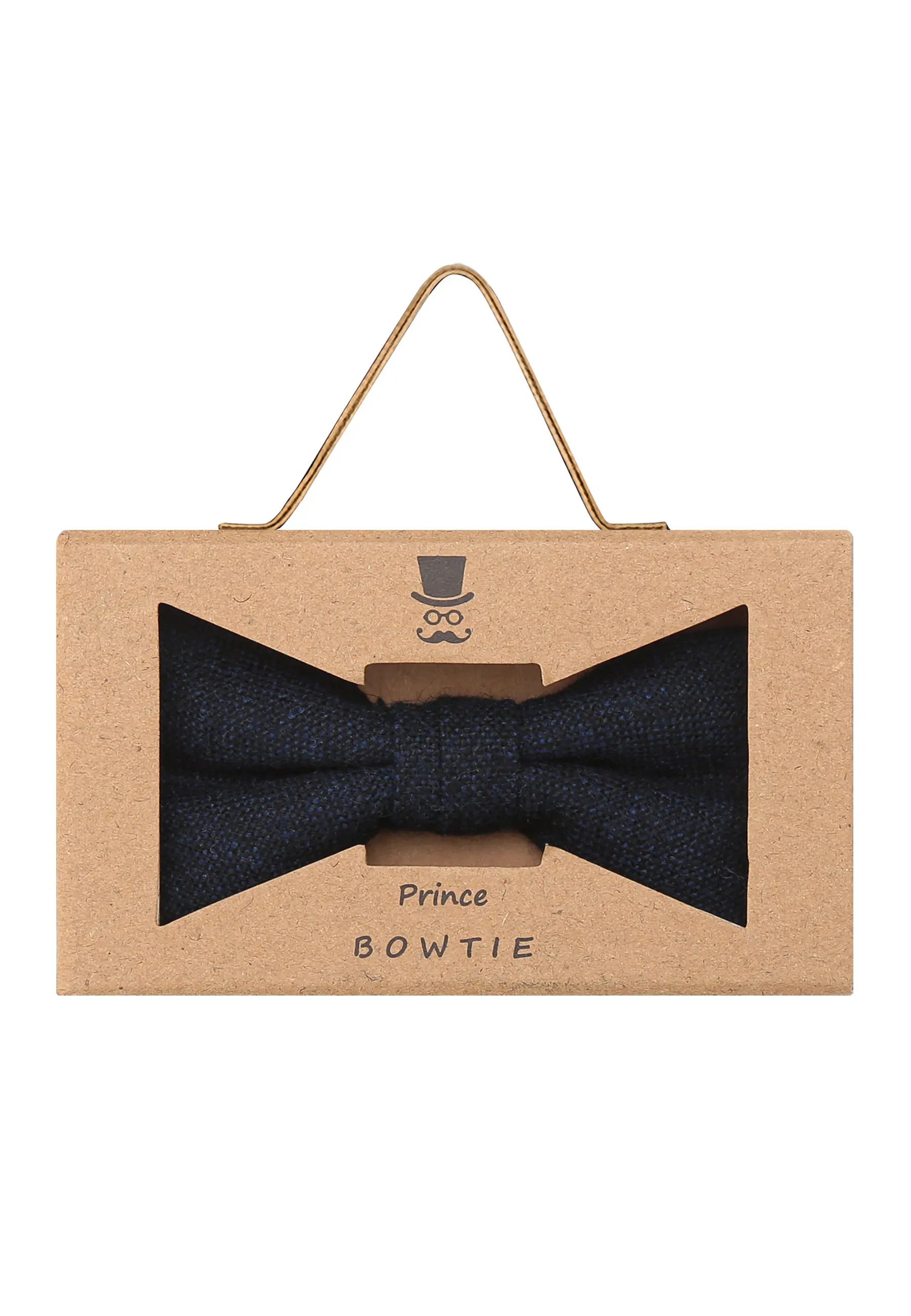(Dunkelblau) Fliege Herren Tweed – Geschenkverpackung Prince Bowtie