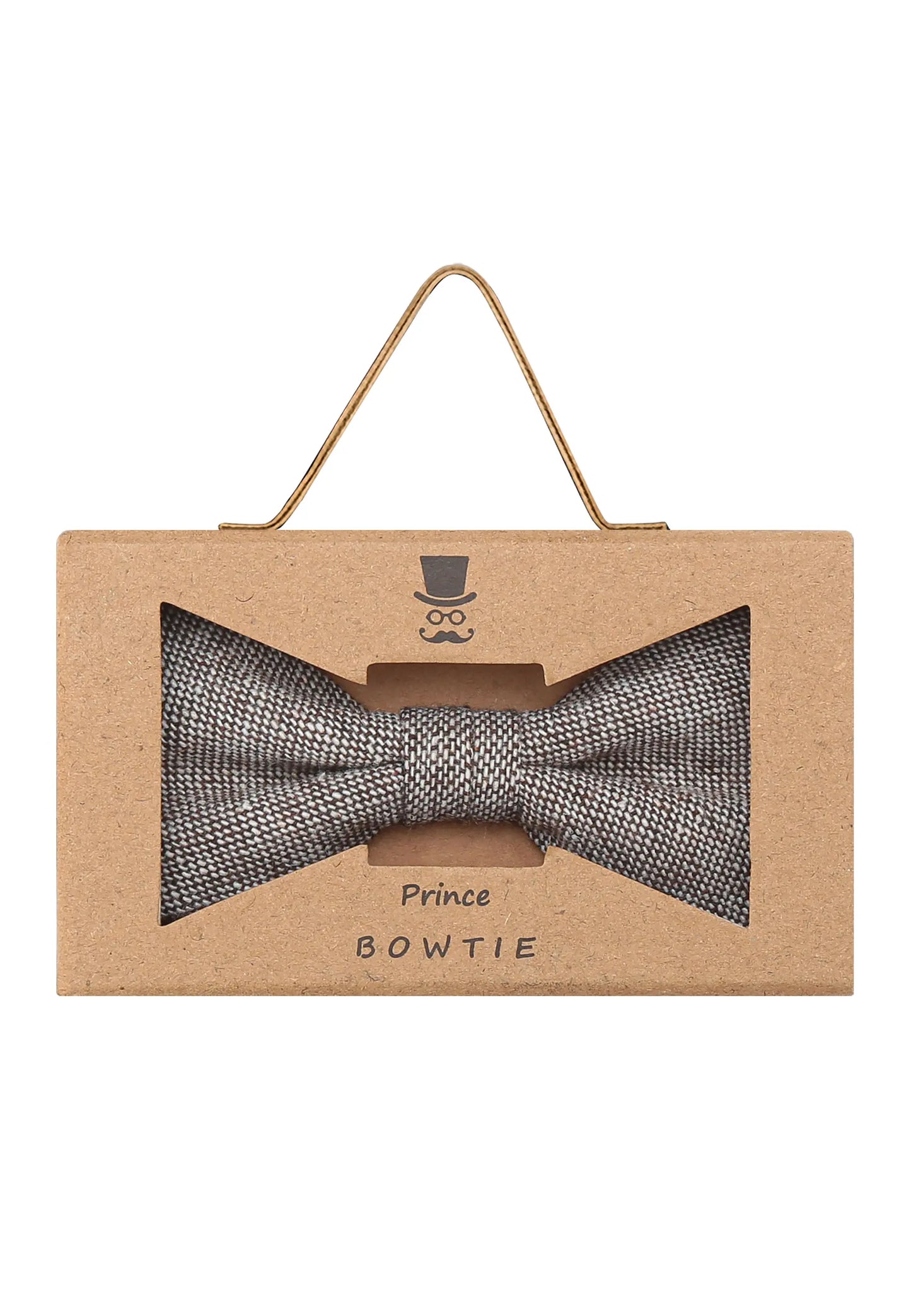 (Beige) Fliege Herren Tweed – Geschenkverpackung Prince Bowtie