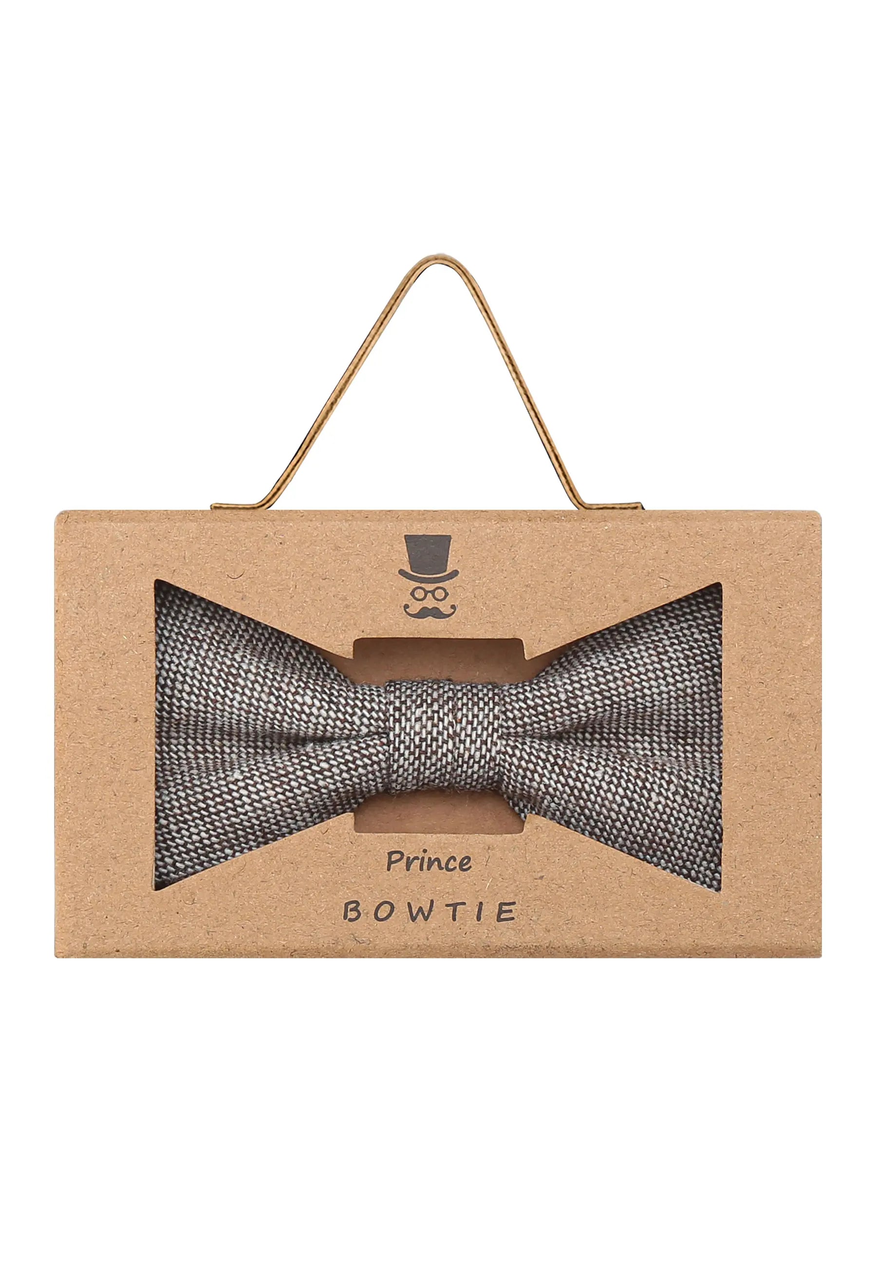 (Beige) Fliege Herren Tweed – Geschenkverpackung Prince Bowtie