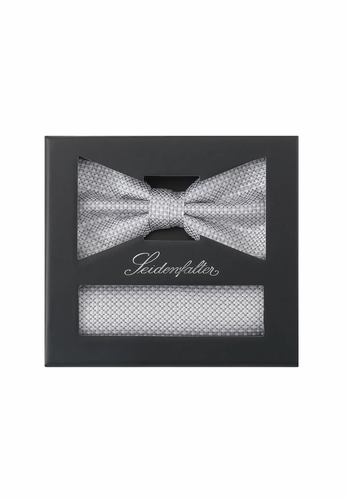 Bow tie & pocket square set – fine texture