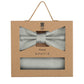 (Mint) Fliege Einstecktuch Set Herren Mikromuster Seide – Geschenkverpackung Prince Bowtie