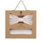 (Off-White) Fliege Einstecktuch Set Herren Mikromuster Seide – Geschenkverpackung Prince Bowtie
