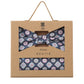 (Dunkelblau) Fliege Einstecktuch Set Medaillon-Muster – Geschenkverpackung Prince Bowtie