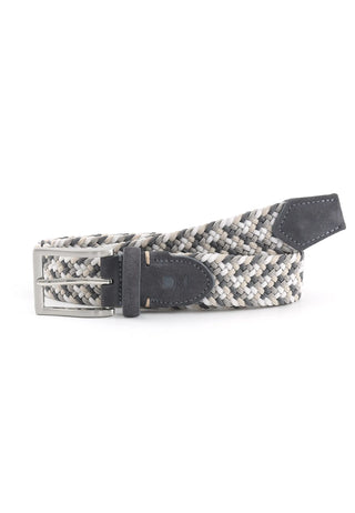 Men's Elastic Braided Belt - Multicolor