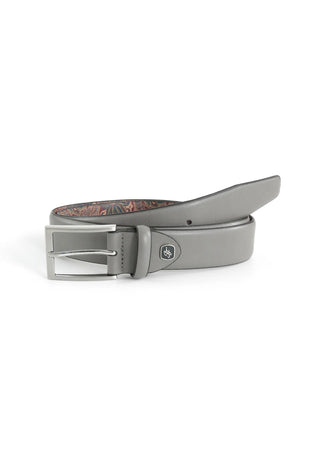 Men's leather belt 3.5 cm – with paisley back