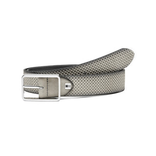 Reversible men's belt 3.5 cm – diamond embossing