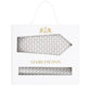 (Beige) Krawatte Einstecktuch Set Kreise Seide – Sterlington Geschenkbox Frontalansicht