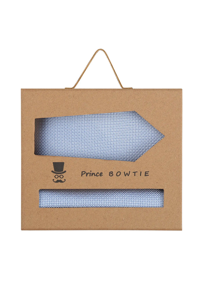 Men's silk tie and pocket square set – micro pattern