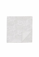 (Off-White) Einstecktuch Paisley Seide – Detailansicht Rückseite