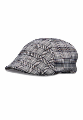 Men's Glen Check Flat Cap