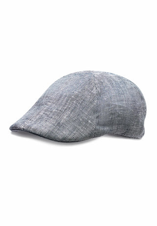 Men's Linen Flat Cap