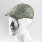 (Mint) Schiebermütze Herren Leinen – Flat Cap seitliche Ansicht auf Mannequin