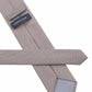 (Beige) seidenkrawatte herren picote verarbeitung label naht detail