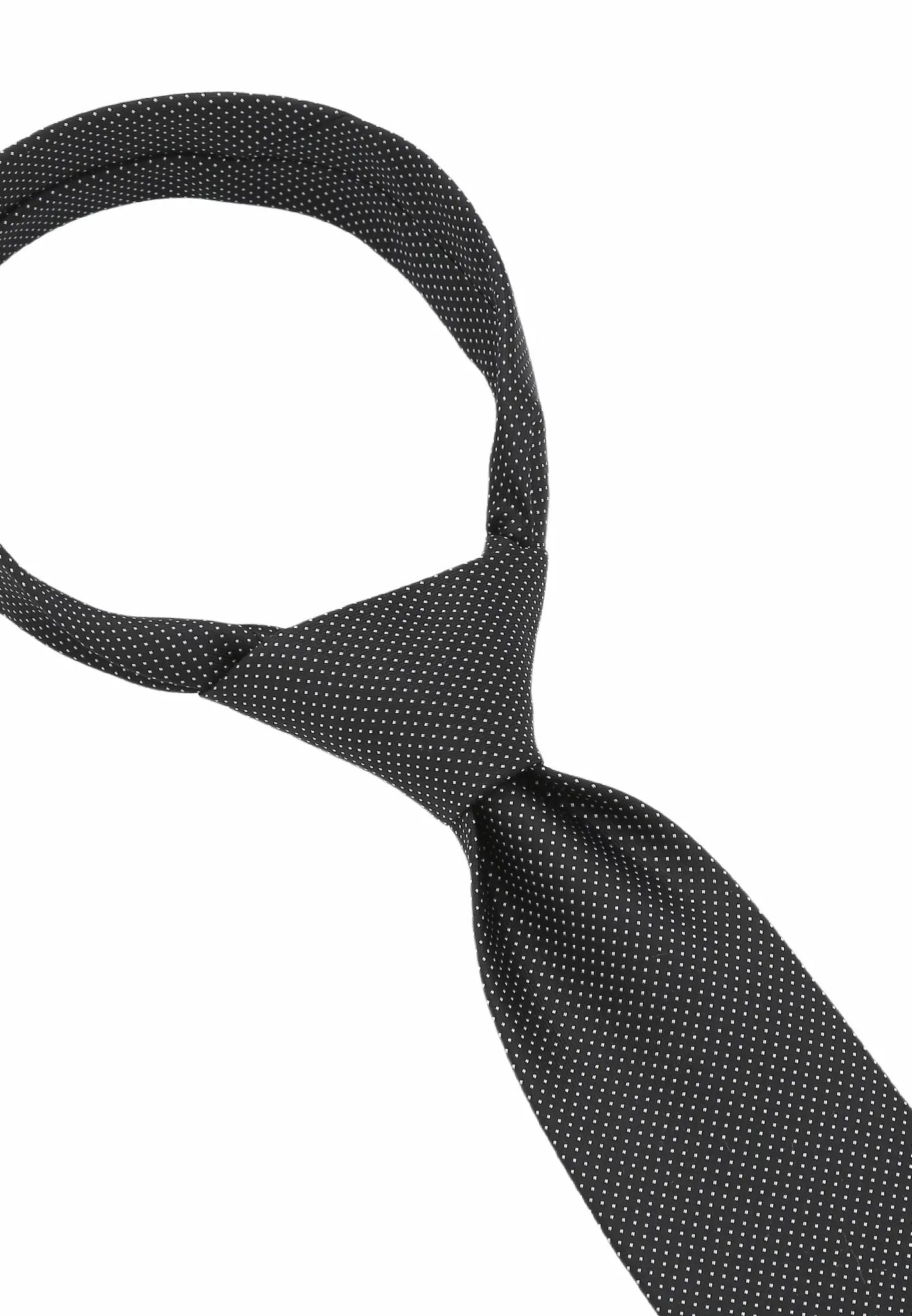 (Schwarz) herren seidenkrawatte picote detailansicht eleganter look