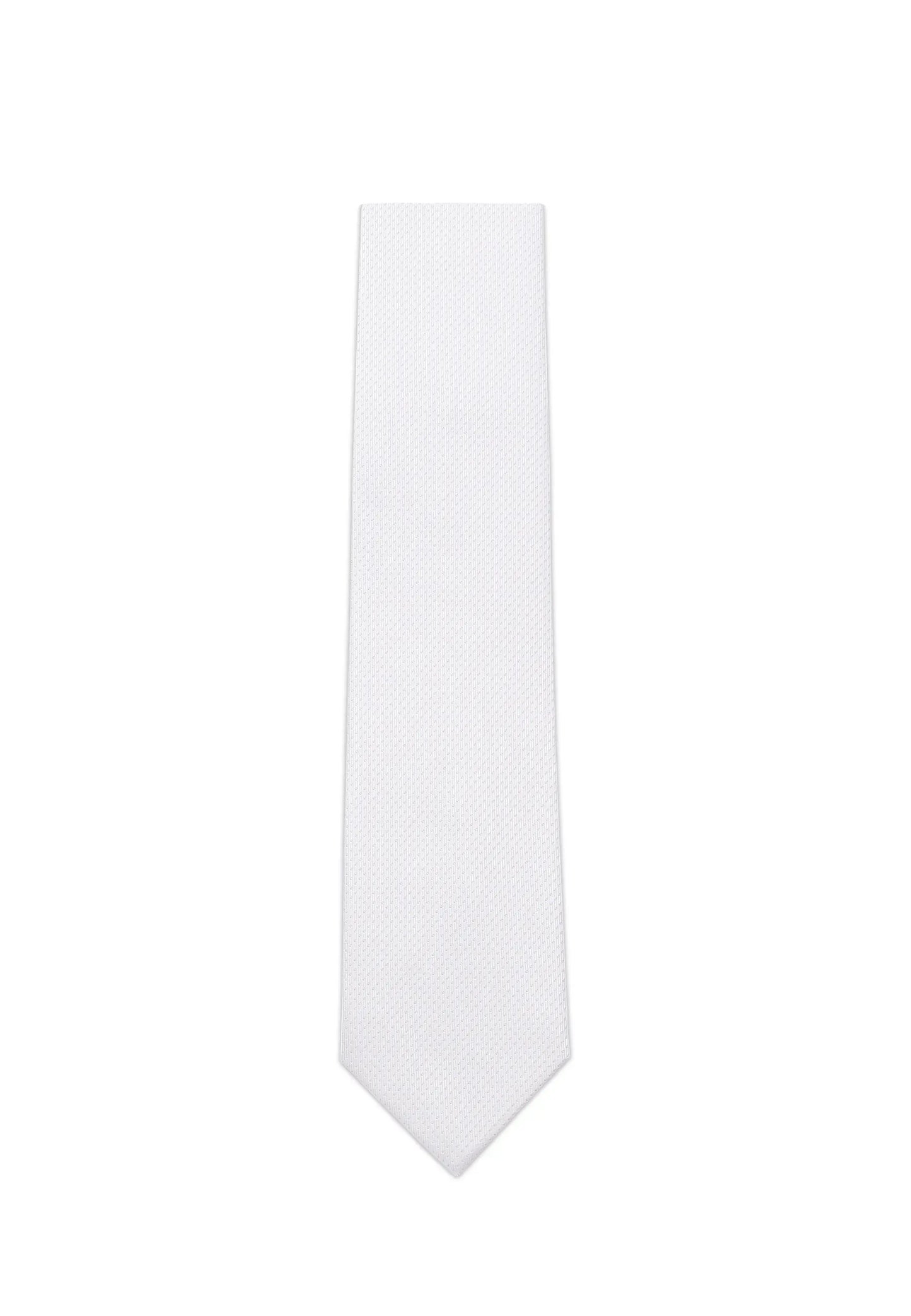 (Weiß) krawatte herren 100 prozent seide picote 7 cm gerollt