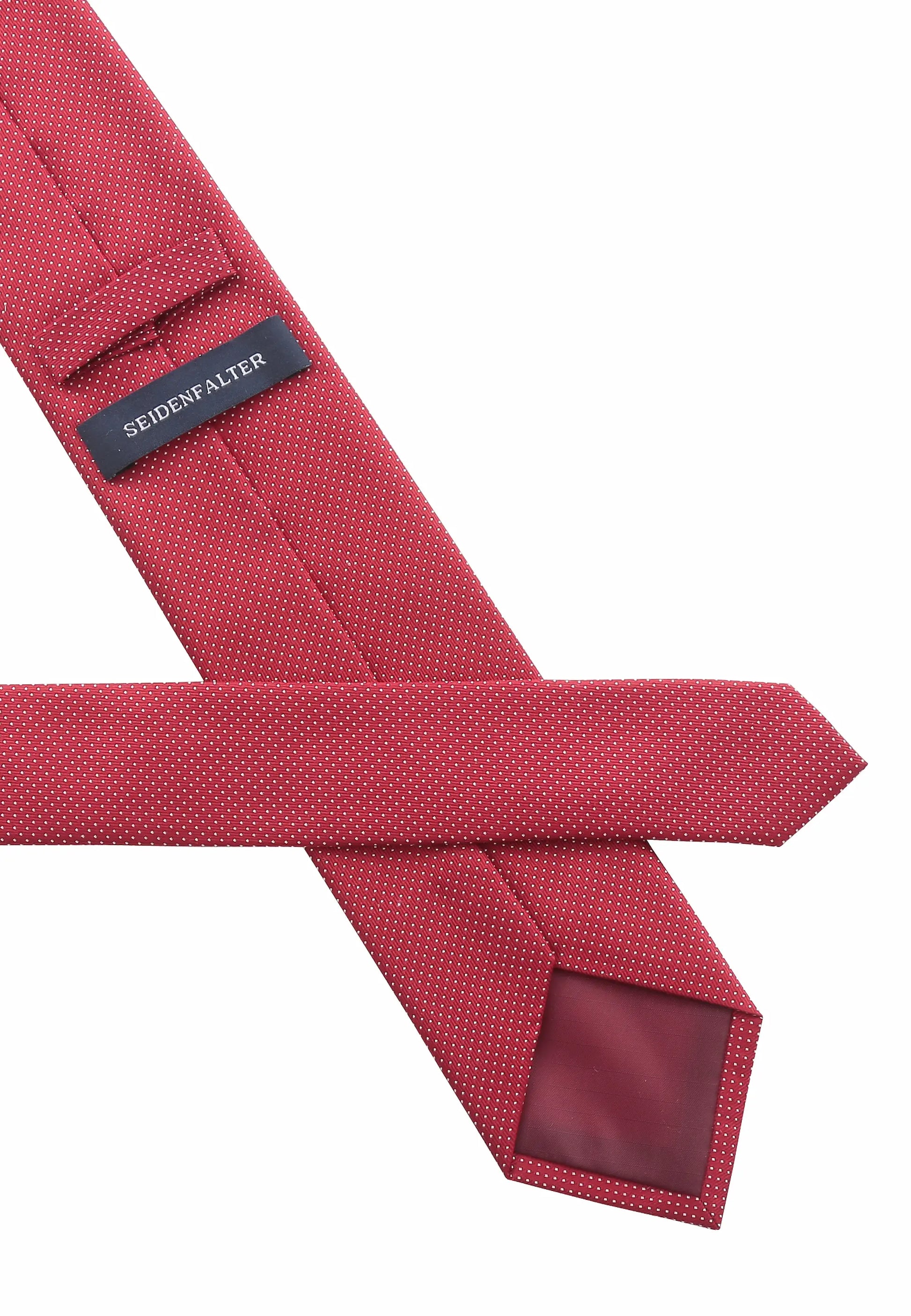 (Hellrot) seidenkrawatte herren picote verarbeitung label naht detail