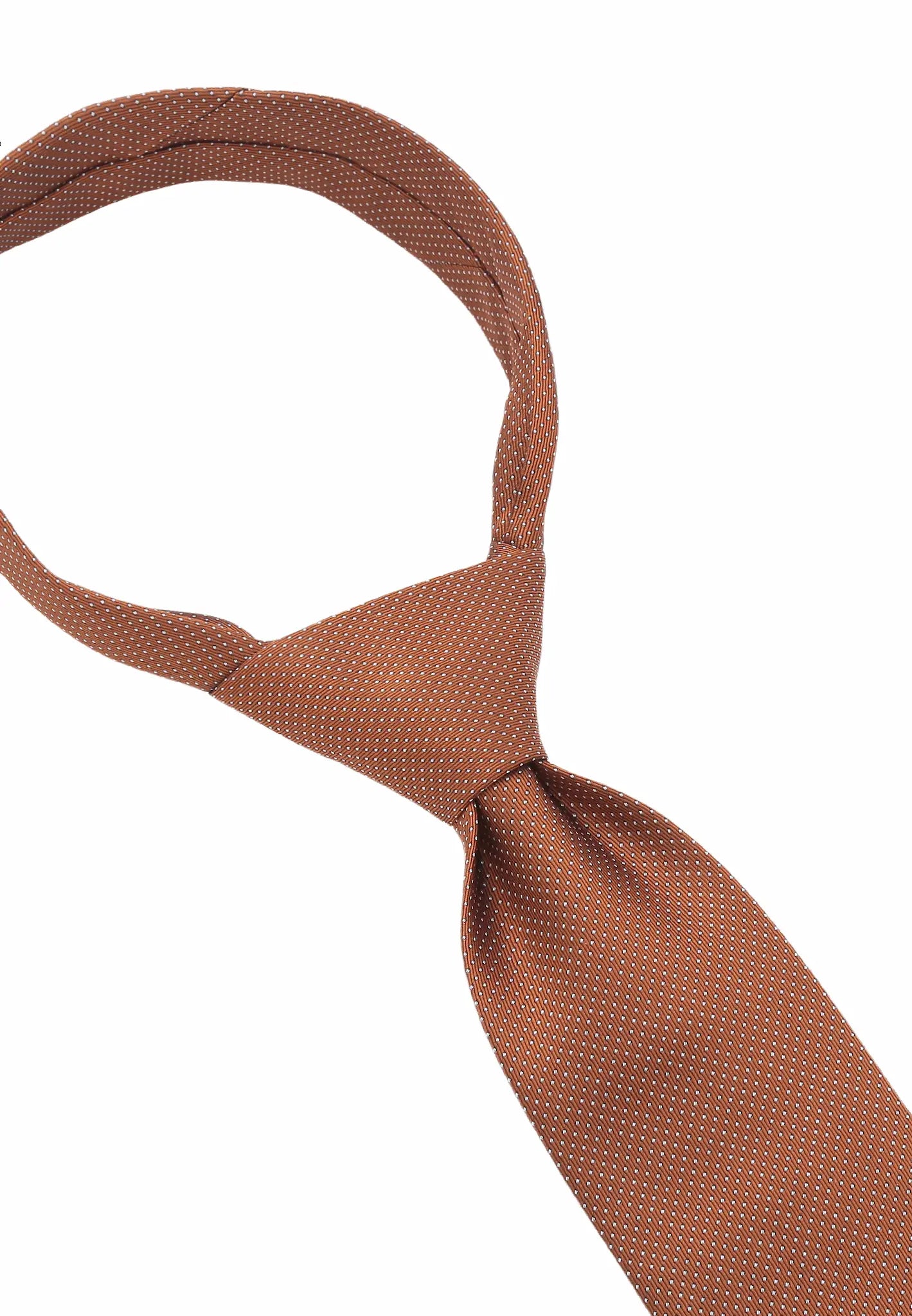 (Bronze) herren seidenkrawatte picote detailansicht eleganter look