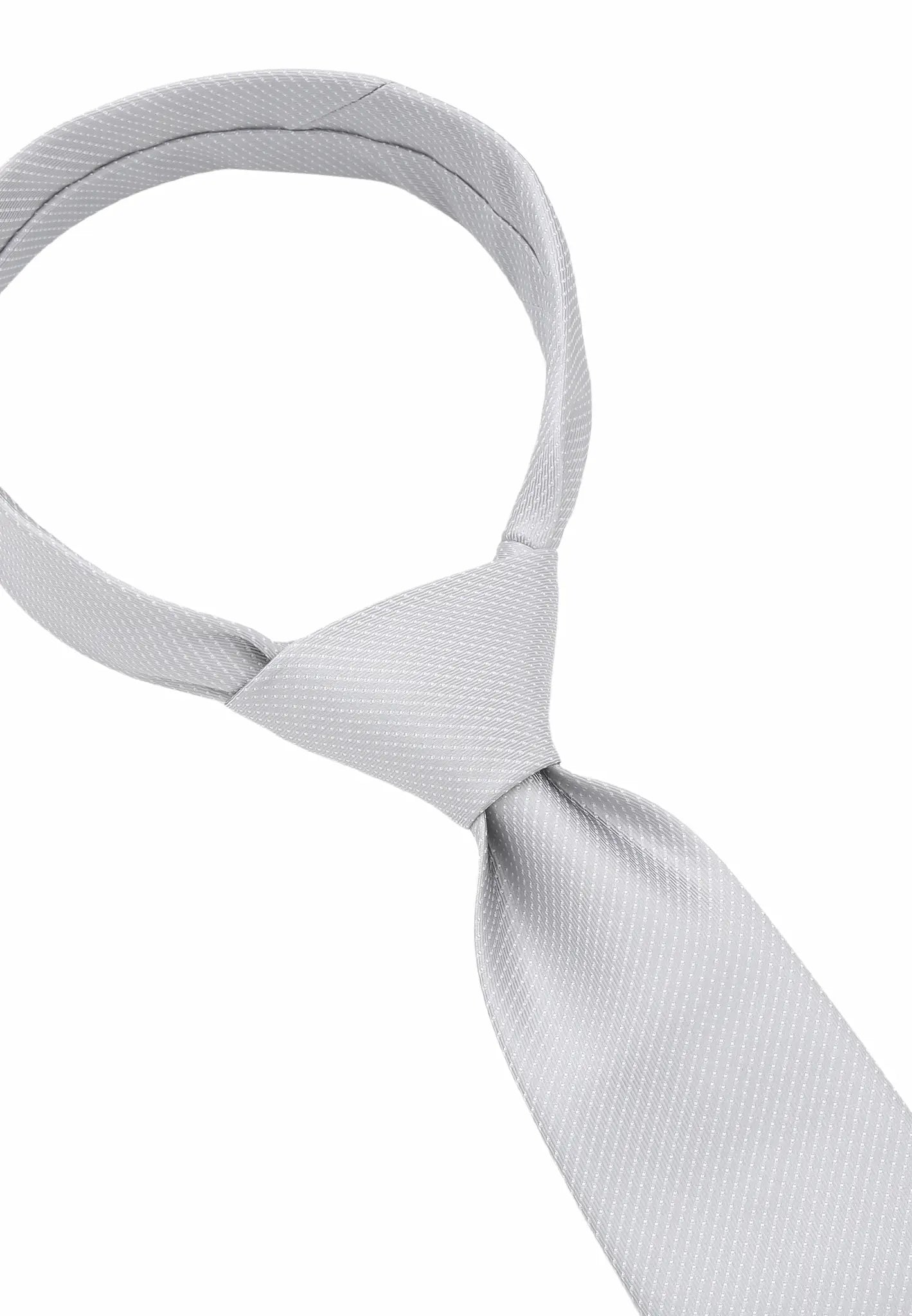 (Hellgrau) herren seidenkrawatte picote detailansicht eleganter look
