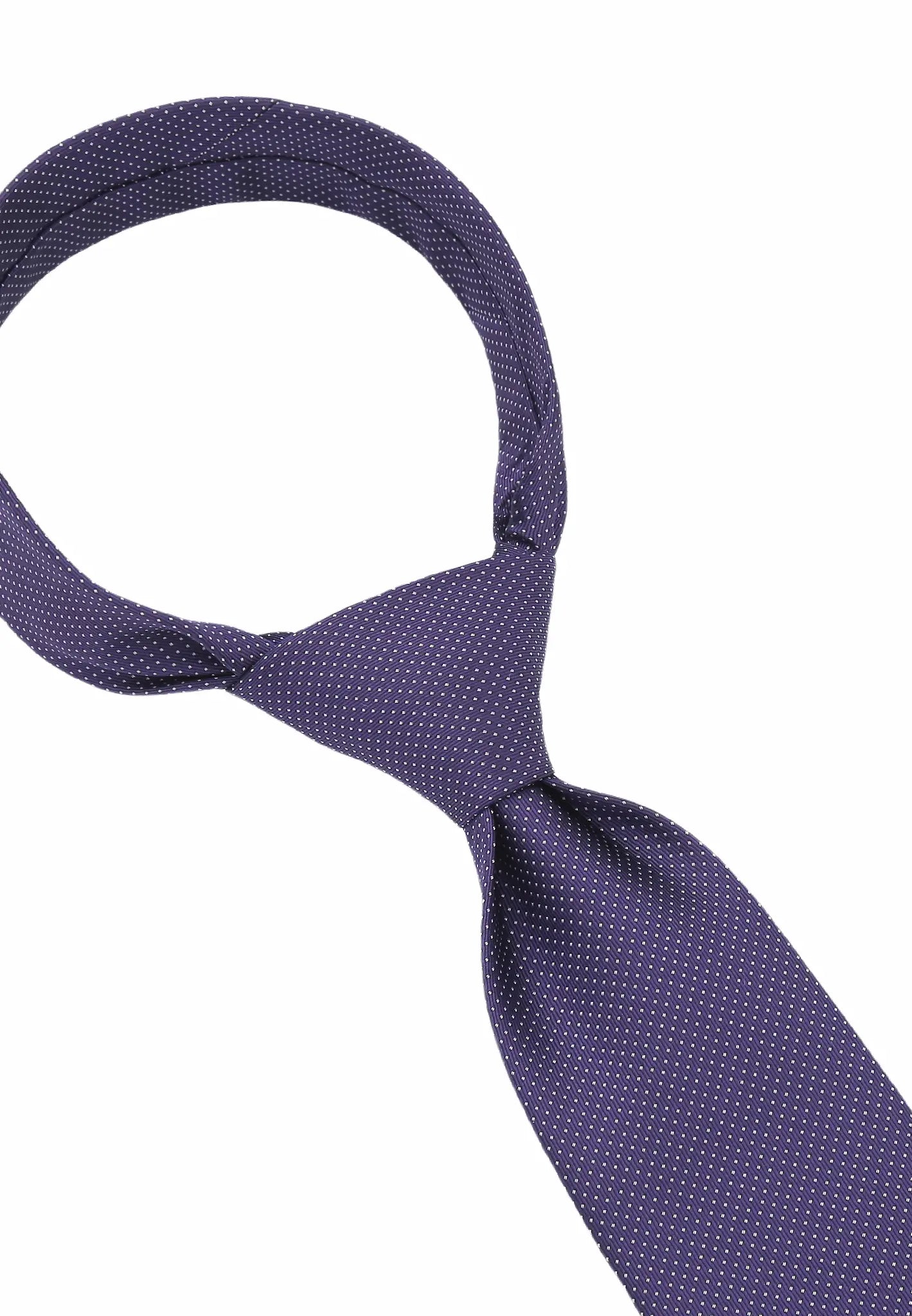 (Dunkellila) herren seidenkrawatte picote detailansicht eleganter look