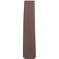 (Braun) Uni Krawatte 7cm–7.5cm flach Frontansicht