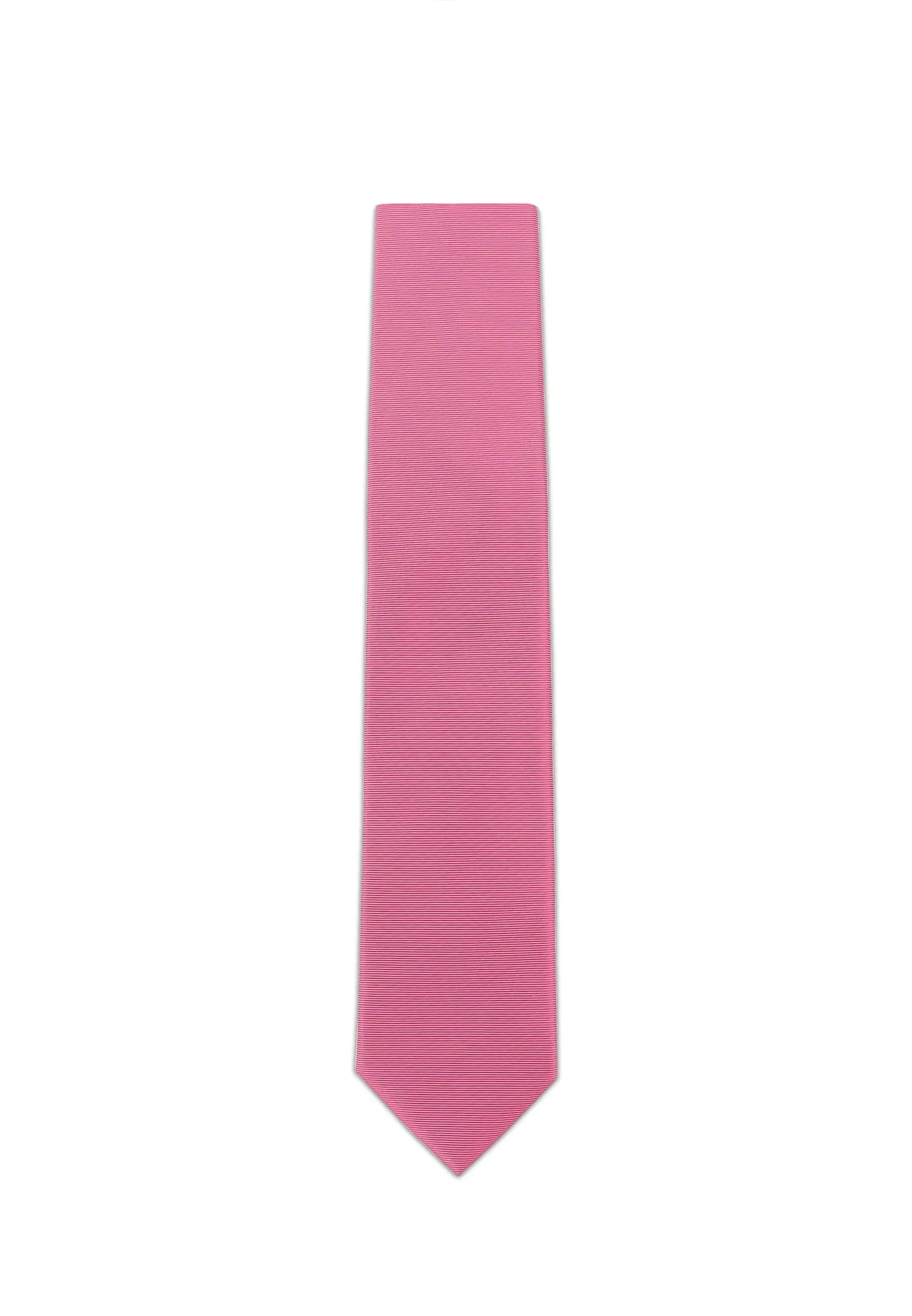 (Koralle) Uni Krawatte 7cm–7.5cm flach Frontansicht