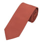 (Ziegel) Uni Krawatte 7cm–7.5cm gerollt Vorderansicht