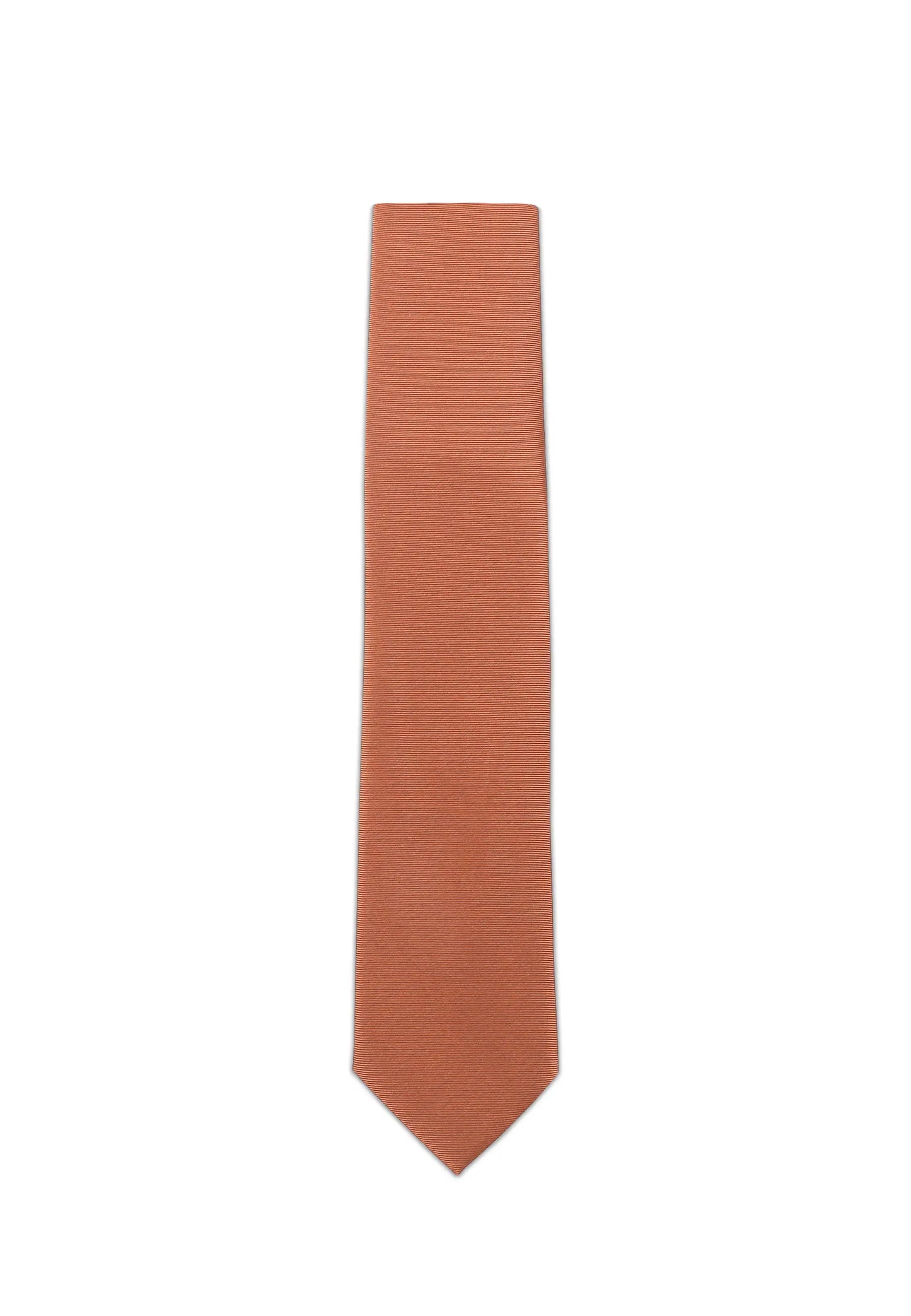 (Bronze) Uni Krawatte 7cm–7.5cm flach Frontansicht