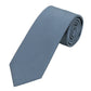 (Oceanblau) Uni Krawatte 7cm–7.5cm gerollt Vorderansicht