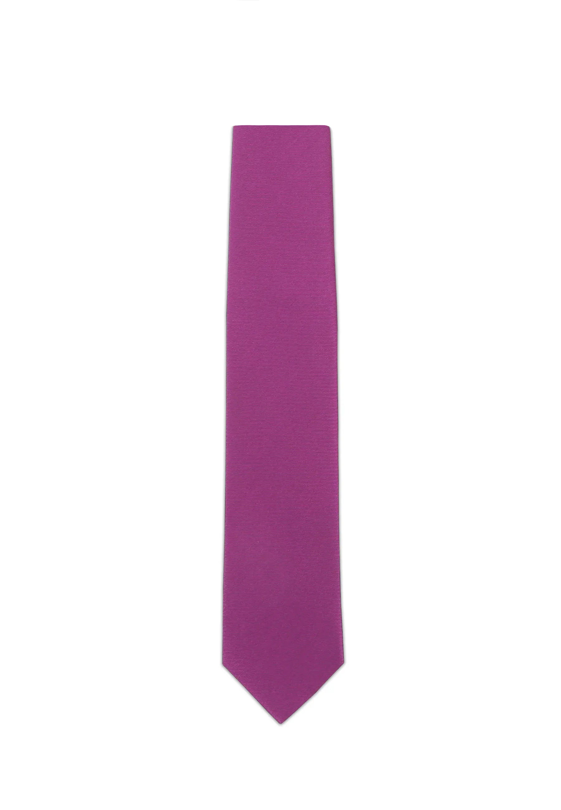 (Lila) Uni Krawatte 7cm–7.5cm flach Frontansicht