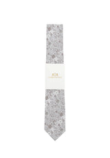 (Taupe) Hochzeitskrawatte Sterlington Floral – mit Banderole Gesamtansicht
