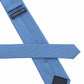 (Blau) Picoté Krawatte Herren 100% Seide 6cm Rückseite Detail