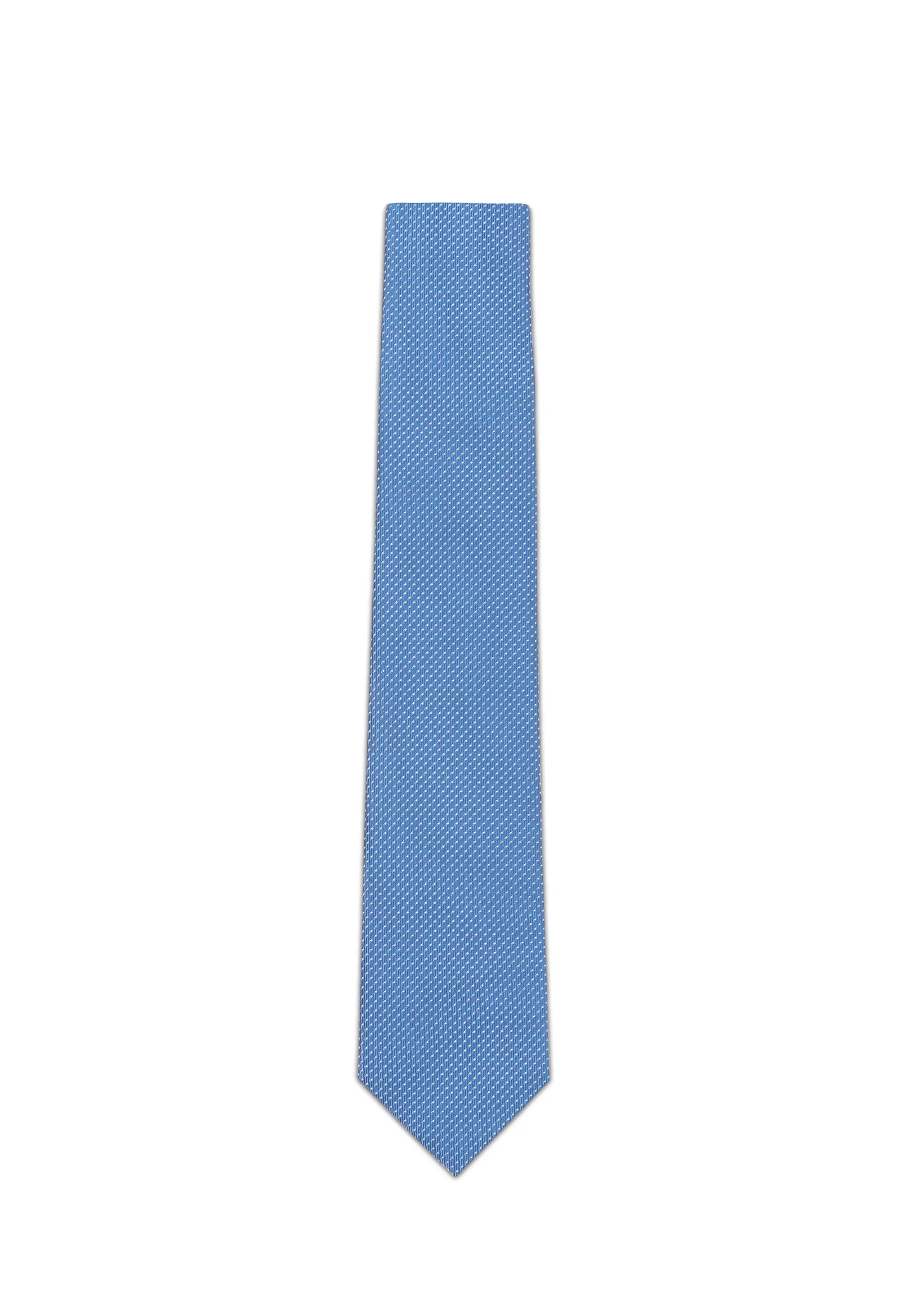 (Blau) Picoté Krawatte Herren 100% Seide 6cm Produktansicht