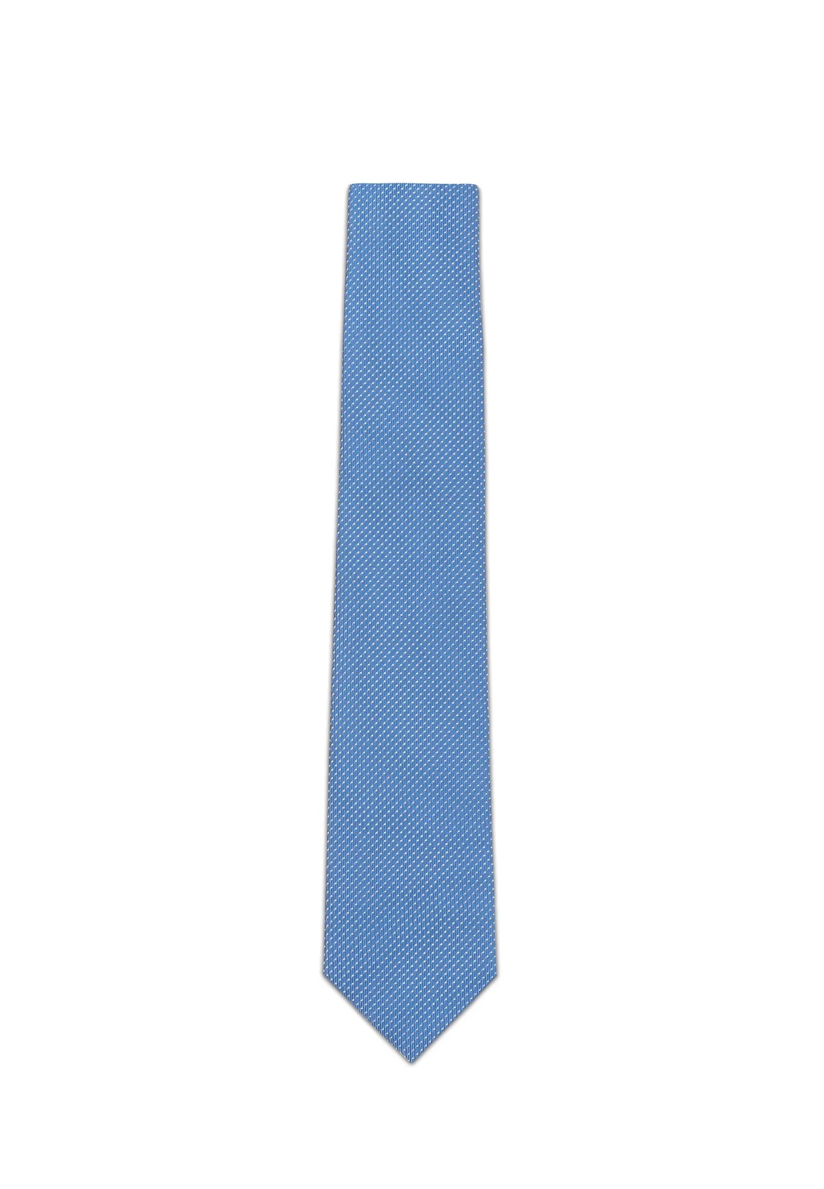 (Blau) Picoté Krawatte Herren 100% Seide 6cm Produktansicht