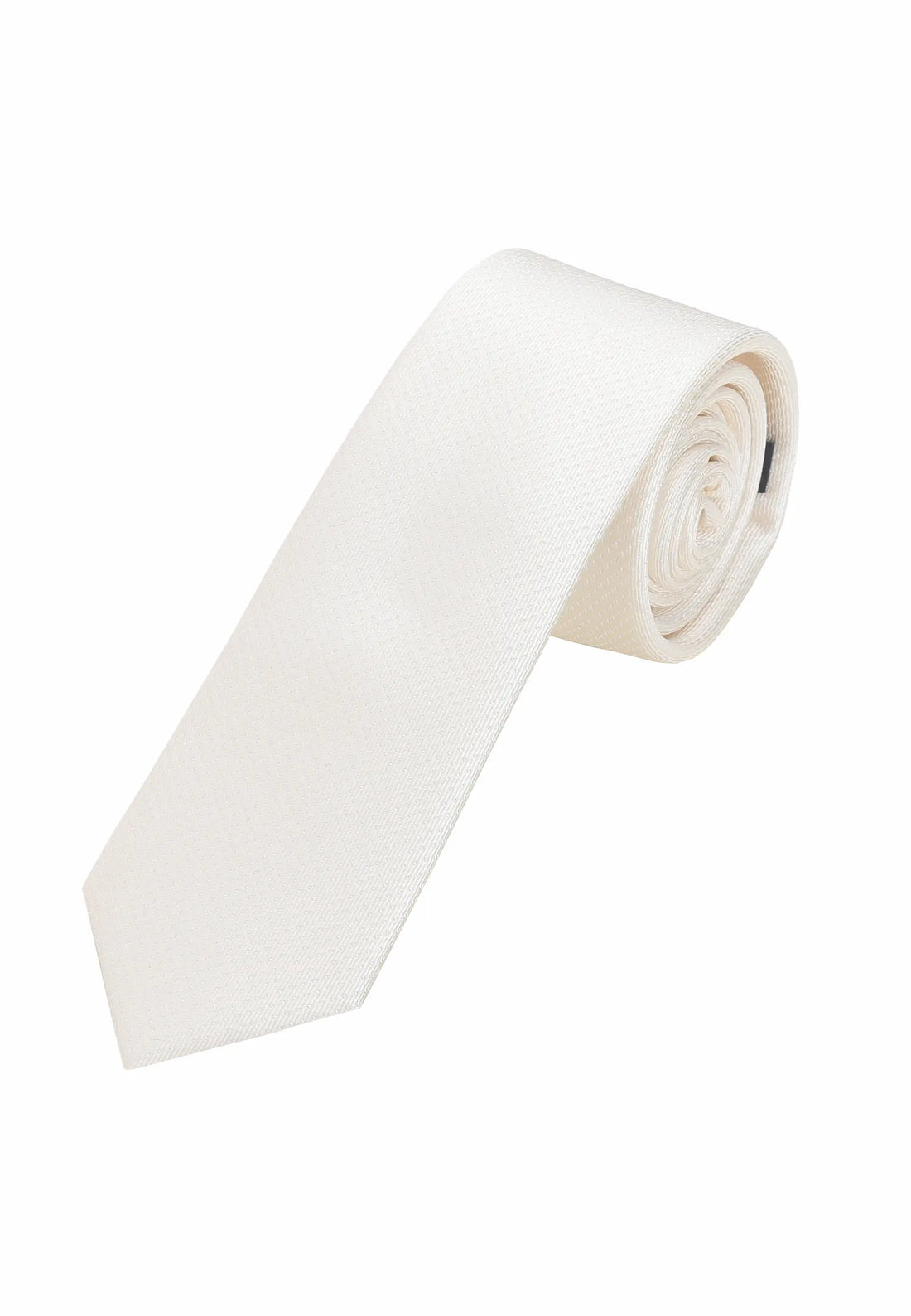 (Champagner) Picoté Krawatte Herren 100% Seide 6cm gerollt