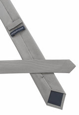 (Hellbeige) Picoté Krawatte Herren 100% Seide 6cm Rückseite Detail