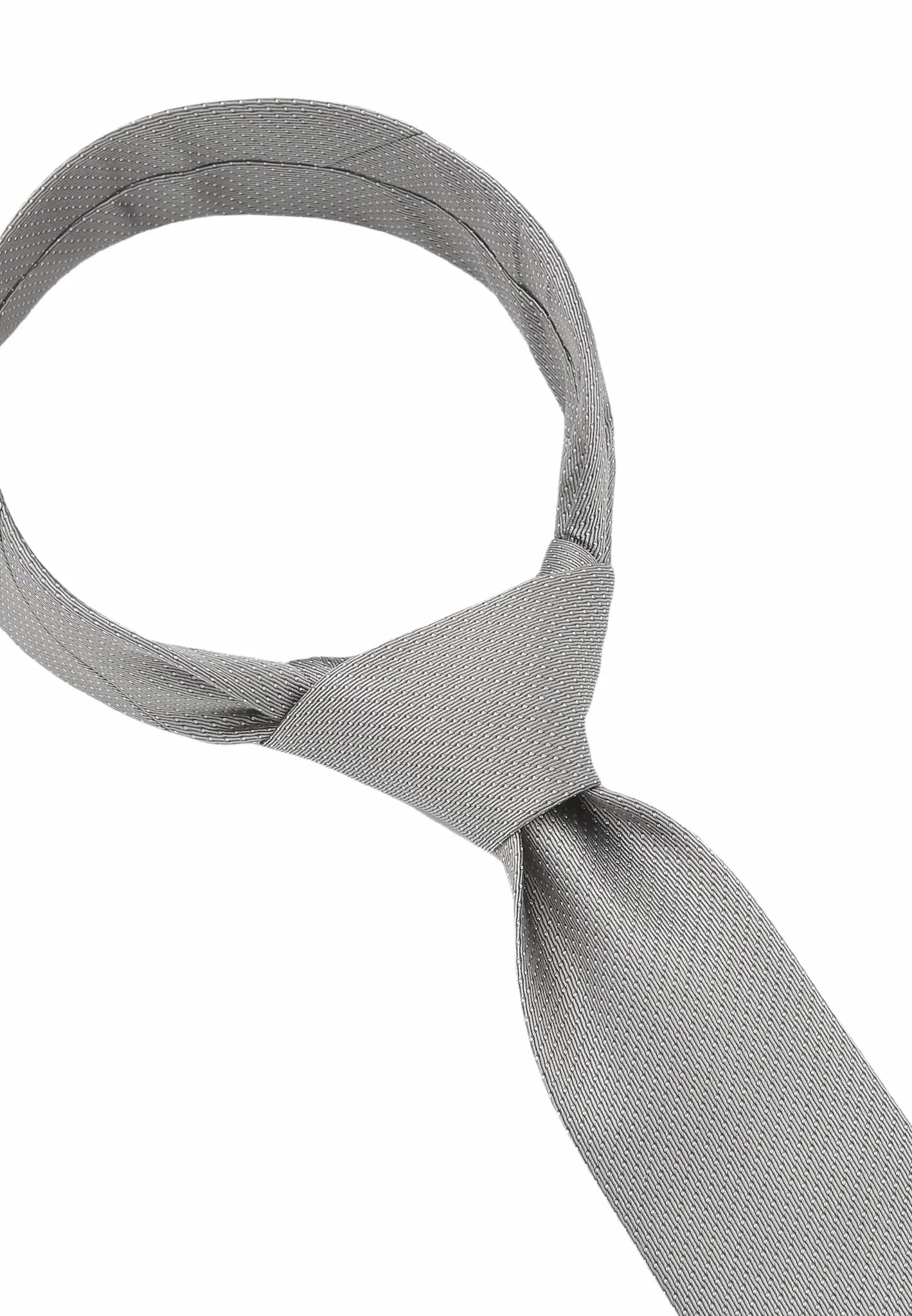 (Hellbeige) Picoté Krawatte Herren 100% Seide 6cm gebundenes Detail