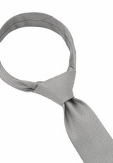 (Hellbeige) Picoté Krawatte Herren 100% Seide 6cm gebundenes Detail